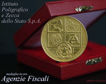 Dieci anni delle Agenzie Fiscali: la Medaglia d'oro ed il foglietto filatelico in regalo al Presidente della Repubblica sono stati prodotti dall'Ipzs.