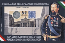 Un Foglietto Erinnofilo dell'Ipzs per il 33° Salone della Filatelia e Numismatica di Foggia.