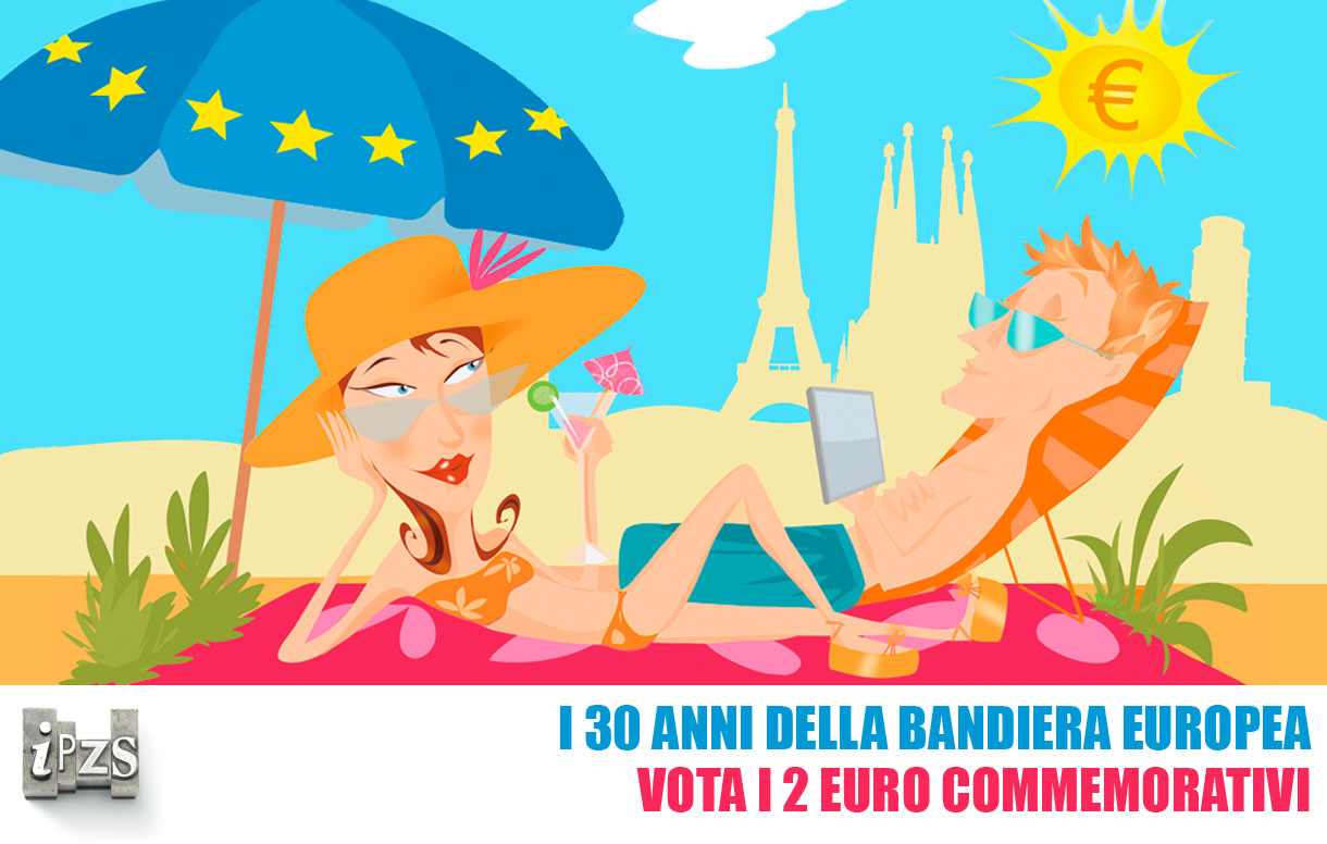 Vota la moneta per i 30 anni della bandiera Ue