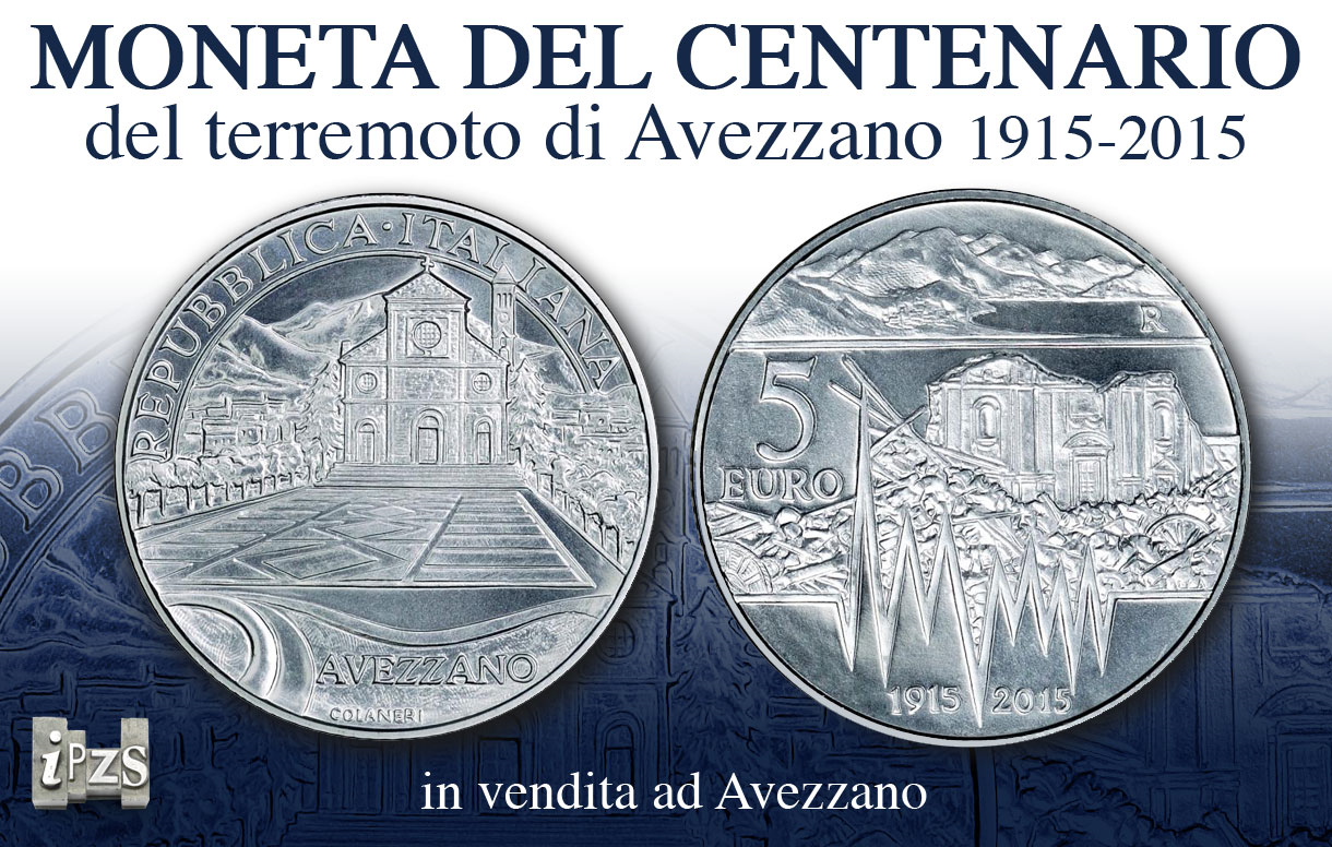 Centenario Terremoto Avezzano: la moneta in vendita
