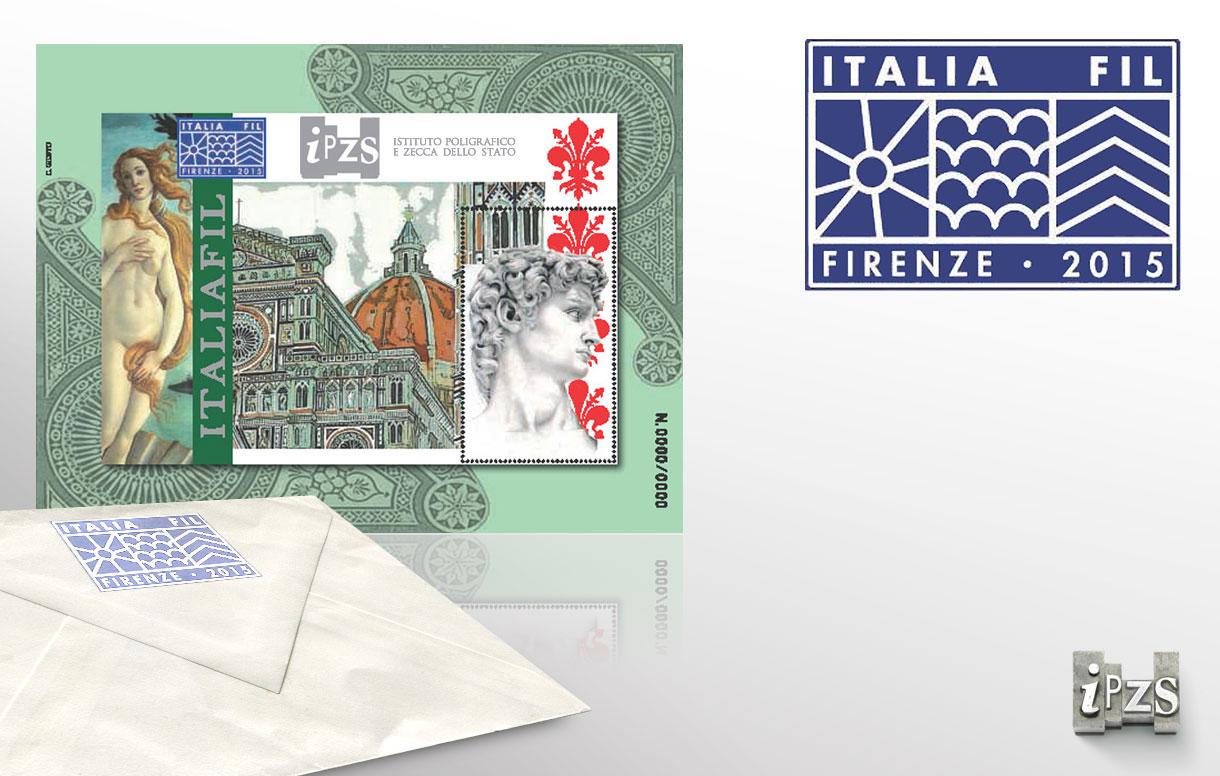 Prima edizione Italiafil: dall'IPZS un Foglietto Erinnofilo per Firenze