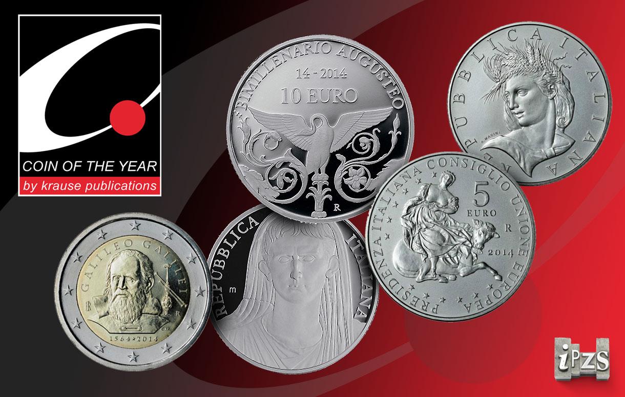 Coin of the Year Awards 2016: tutte le nomination IPZS