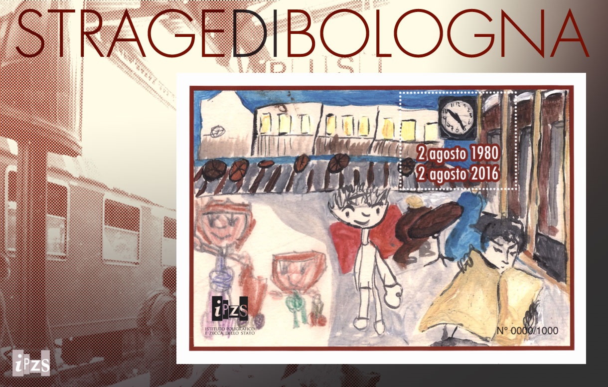 2 agosto: il Foglietto erinnofilo per l'Associazione tra i familiari delle vittime della strage di Bologna