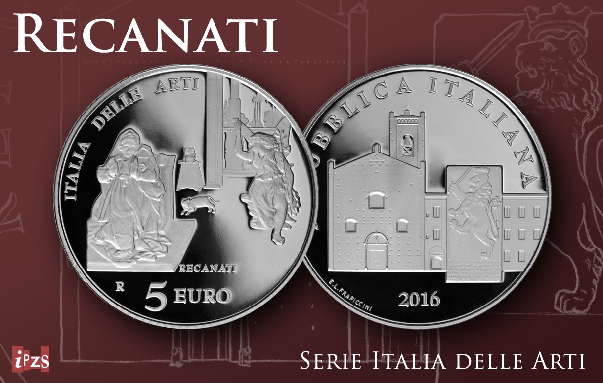 Italia delle Arti: emissione moneta dedicata a Recanati. Sabato la presentazione