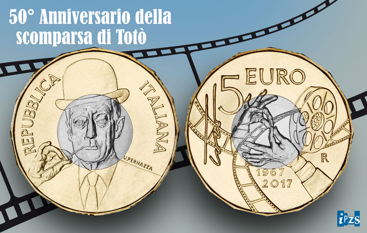 Un'originale bimetallica  per Totò