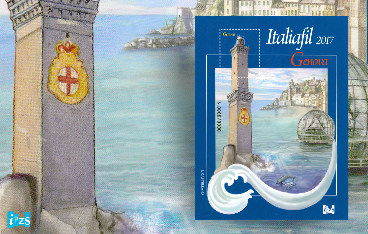 Italiafil, il foglietto erinnofilo dedicato alla città della "Lanterna"