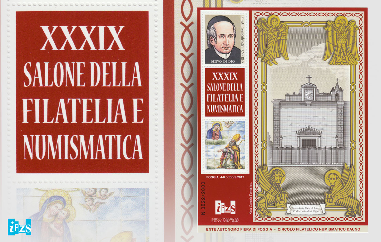 Salone della Filatelia e Numismatica, ecco il foglietto erinnofilo