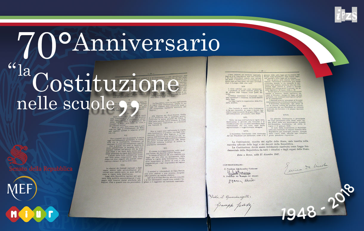 Una copia della Costituzione in ogni scuola: la cerimonia di presentazione al Senato