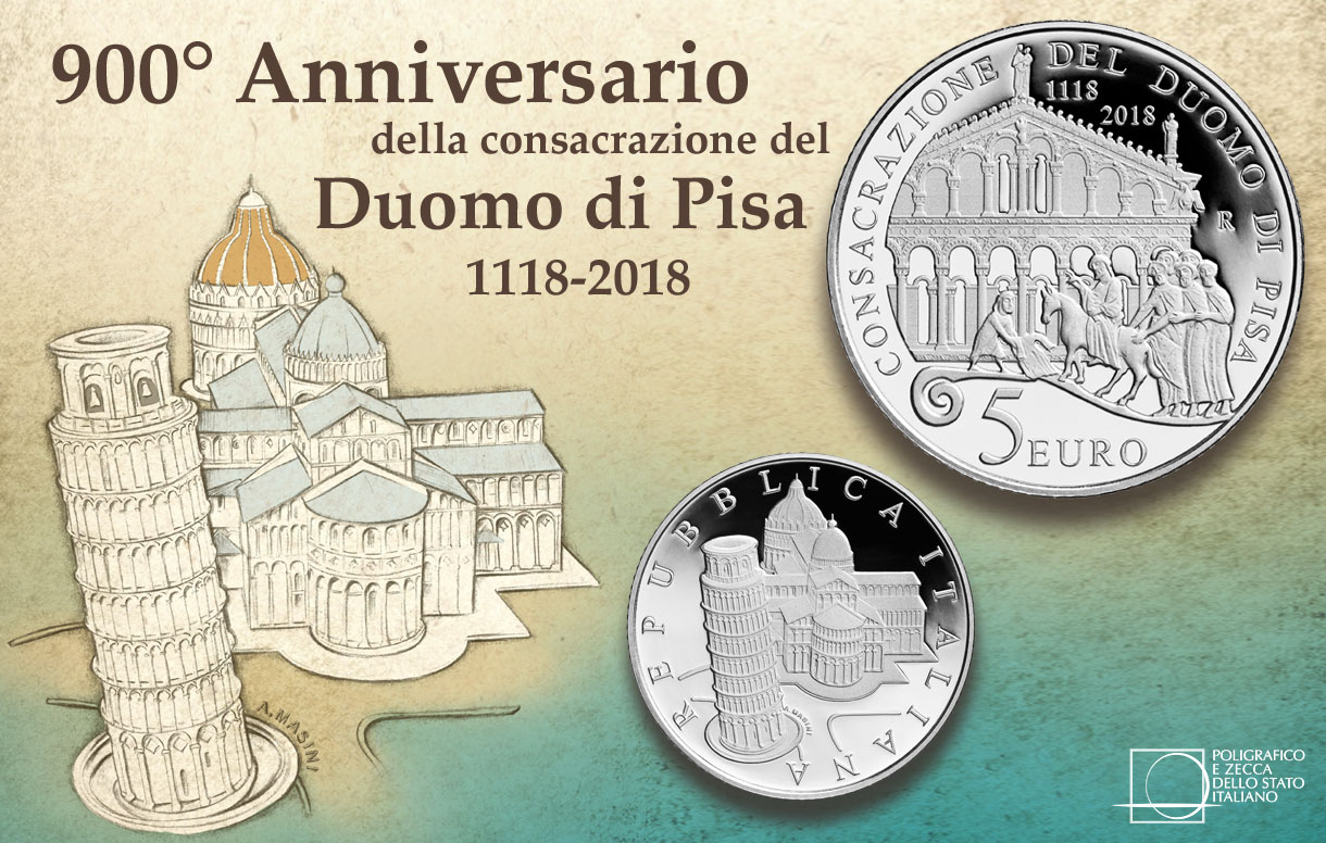 Pisa, ecco la moneta per i 900 anni della consacrazione del Duomo