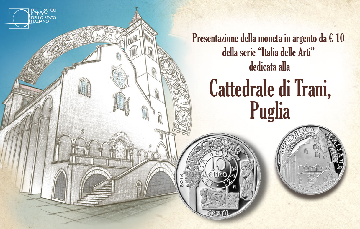 La Cattedrale di Trani si specchia nella sua moneta in argento
