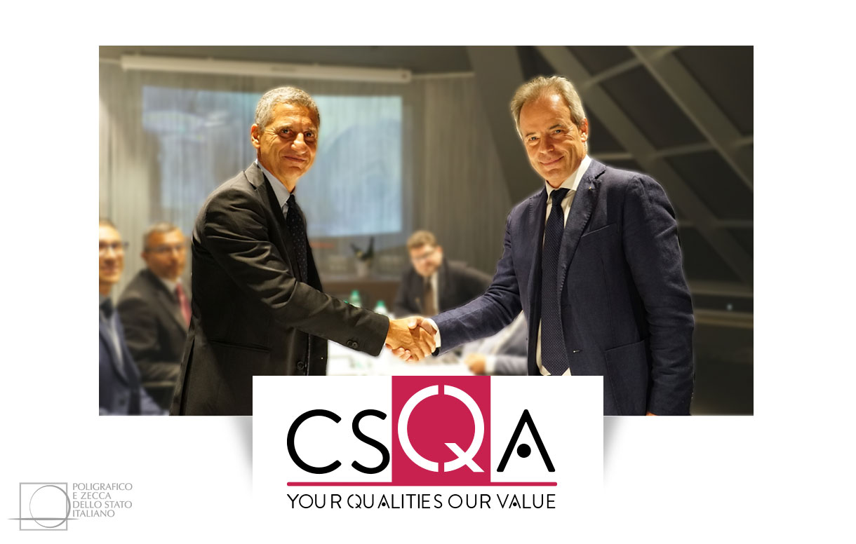 Tracciabilità: accordo Poligrafico-CSQA Certificazioni