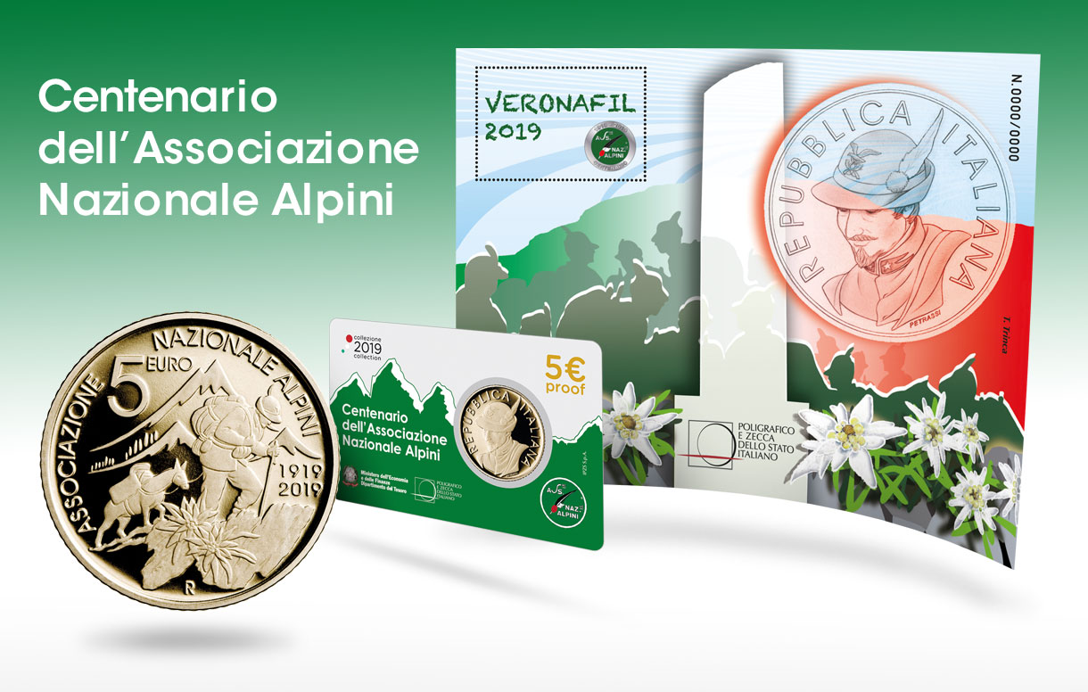 Il Poligrafico a Veronafil 2019 con uno speciale foglietto erinnofilo dedicato agli Alpini