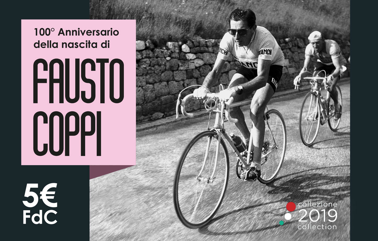 Una moneta celebrativa per ricordare il centenario della nascita del grande Fausto Coppi