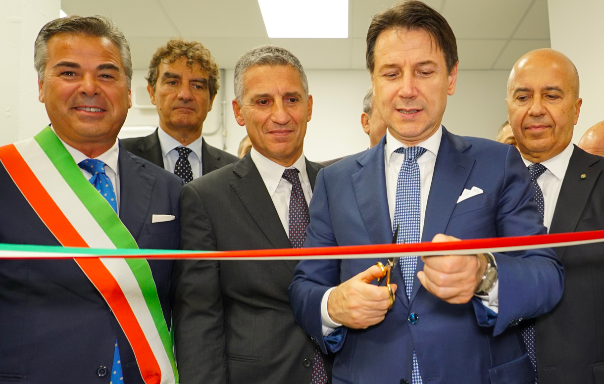 Il Presidente del Consiglio Giuseppe Conte ha inaugurato Valoridicarta S.p.A. presso lo Stabilimento di Foggia