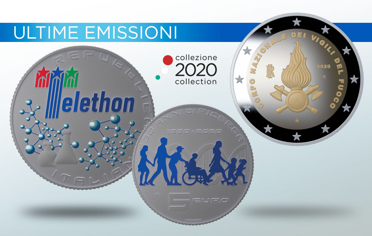 La ricerca scientifica e la solidarietà protagoniste delle due nuove emissioni della Collezione Numismatica 2020