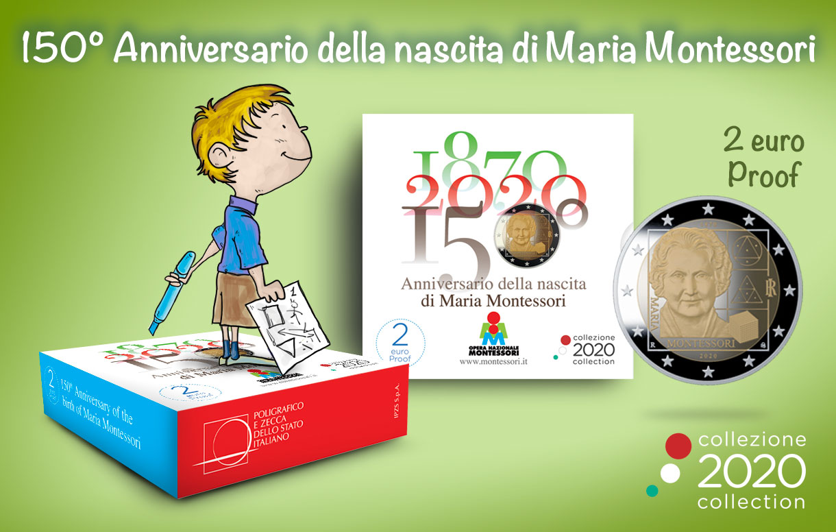 150 anni fa nasceva Maria Montessori. Una moneta ricorda la pedagogista ed il suo metodo educativo
