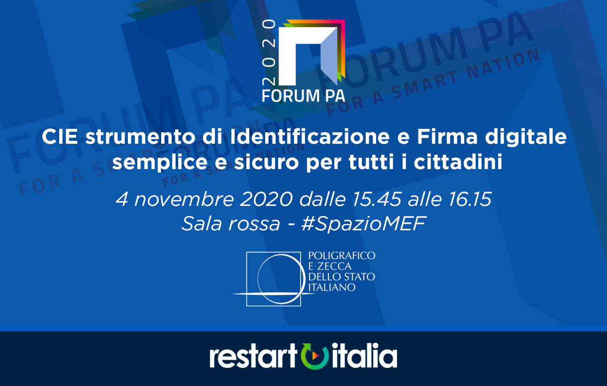 Torna ForumPA 2020 "Restart Italia" l'appuntamento con le migliori esperienze d'innovazione nella PA