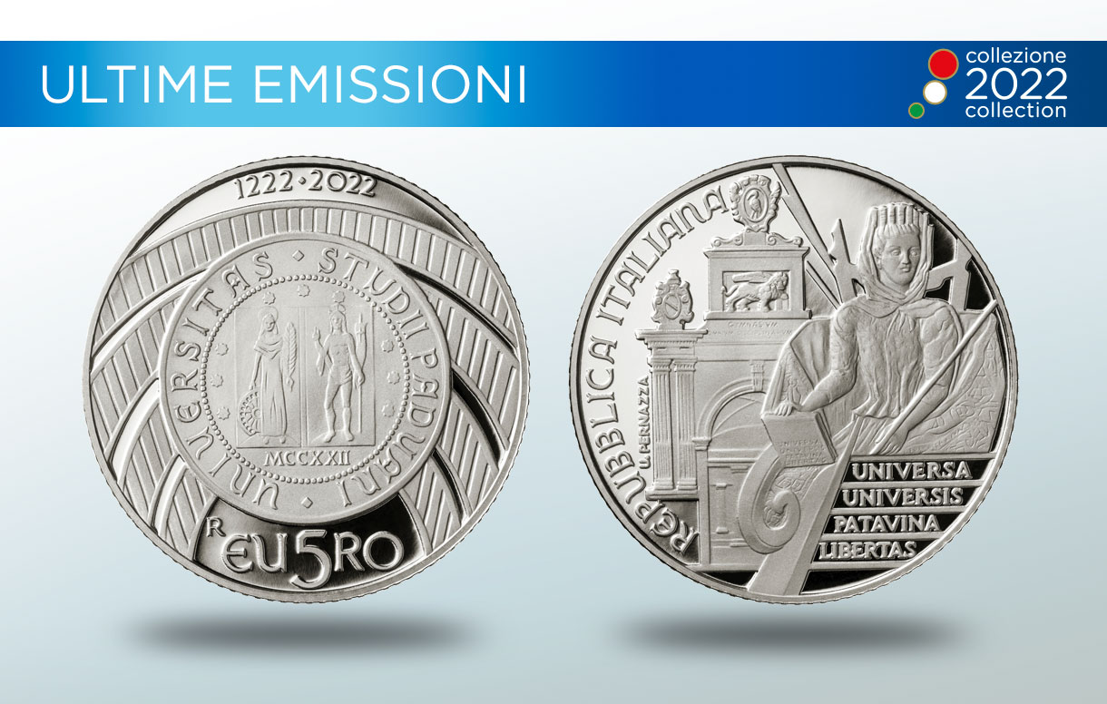 Collezione Numismatica 2022: la nuova moneta dedicata all'anniversario della fondazione dell'Universit di Padova