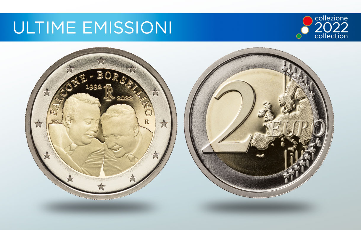 La moneta commemorativa per il 30° anniversario della scomparsa dei Giudici Falcone e Borsellino