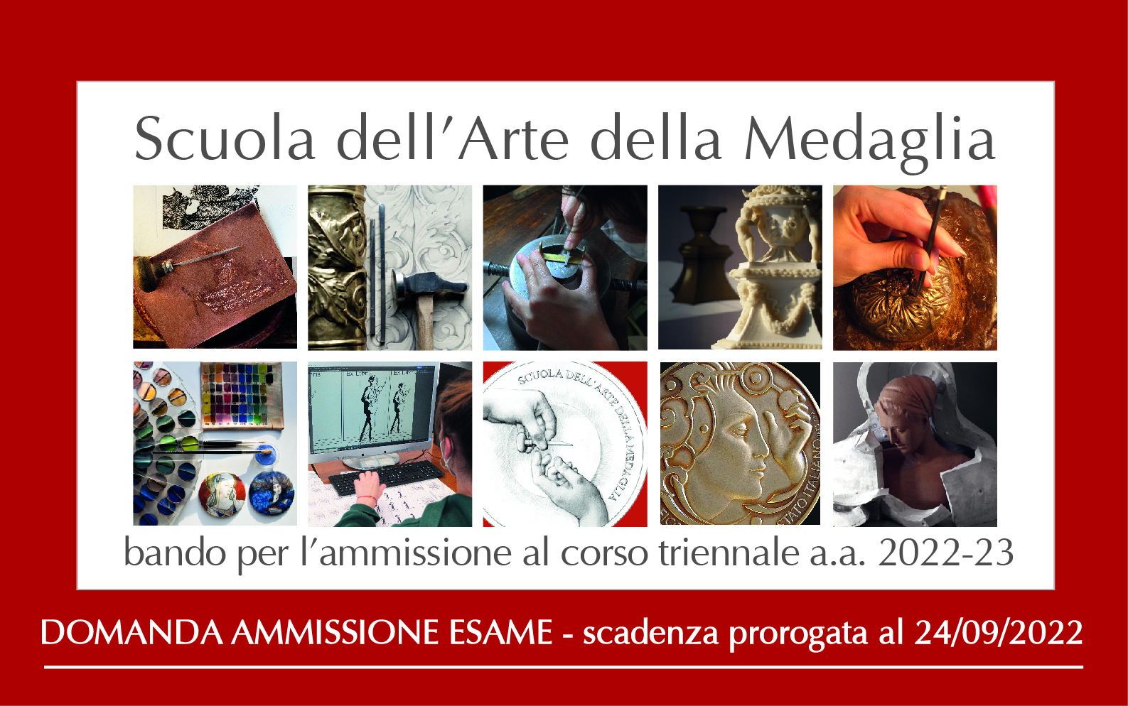 Scuola dell'Arte della Medaglia, prorogato il termine per la presentazione della domanda: c'è tempo fino al 24 settembre