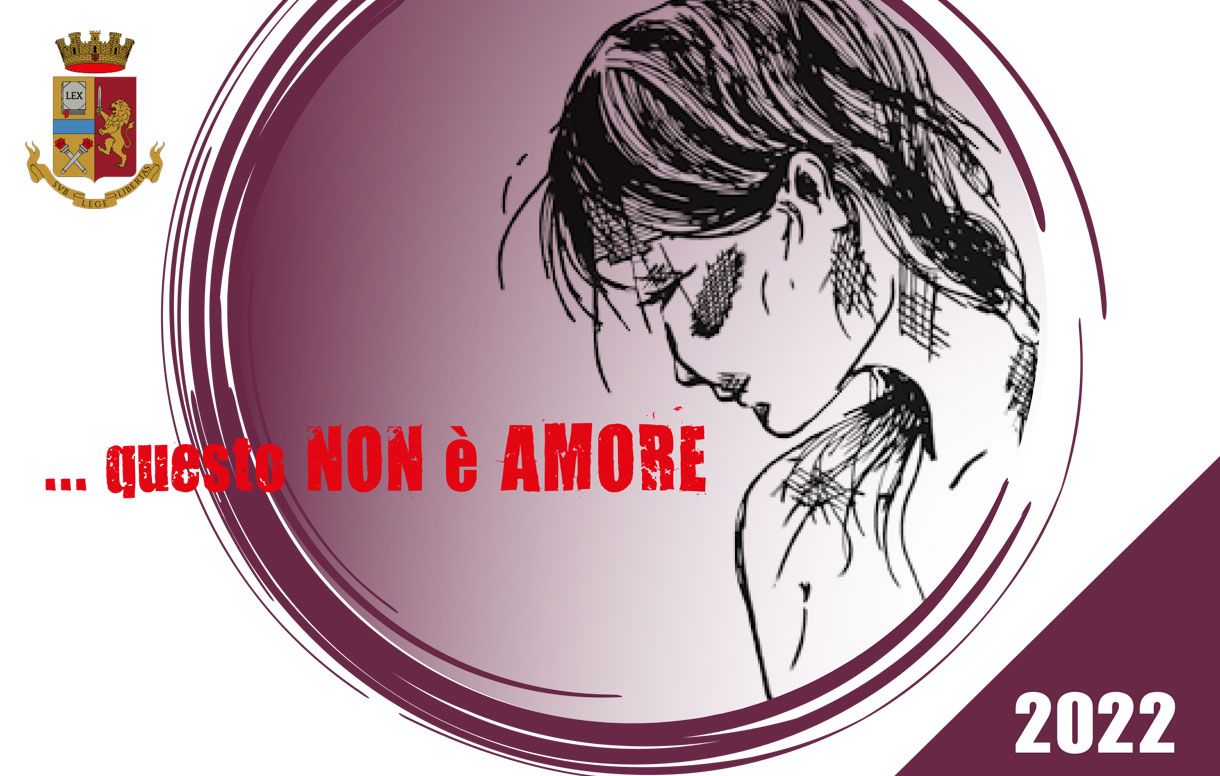 Al fianco della Polizia per la campagna "Questo non  amore"