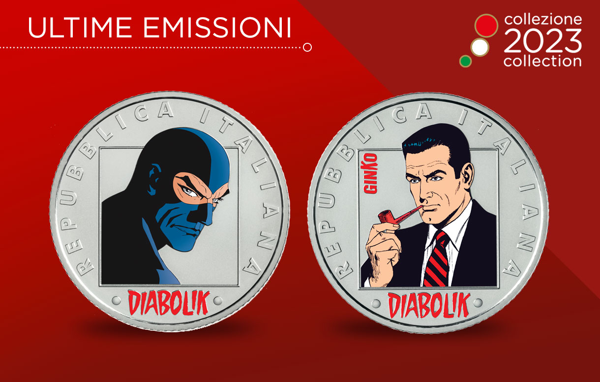 Diabolik e Ginko completano la nuova serie fumetti della Collezione Numismatica 2023