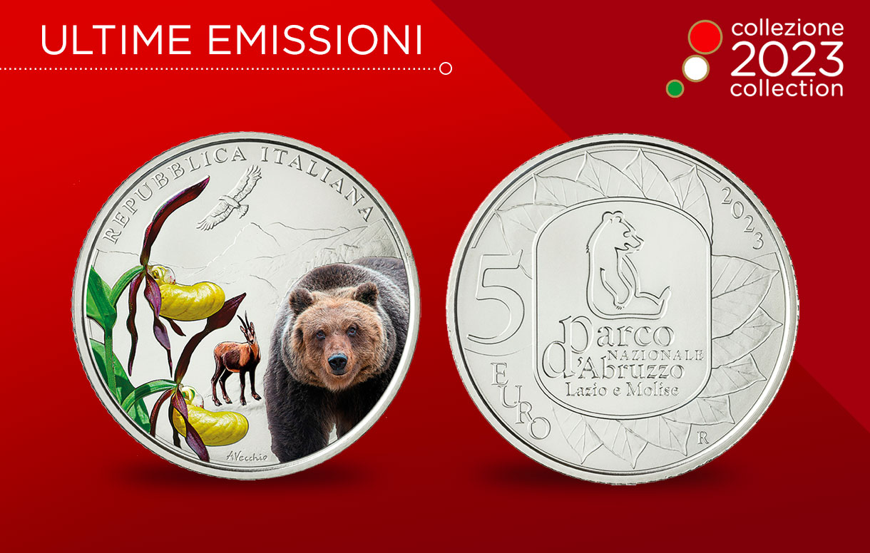 COLLEZIONE NUMISMATICA 2023: EMESSA LA MONETA CHE CELEBRA IL CENTENARIO DELL'ISTITUZIONE DEL PARCO NAZIONALE D'ABRUZZO LAZIO E MOLISE
