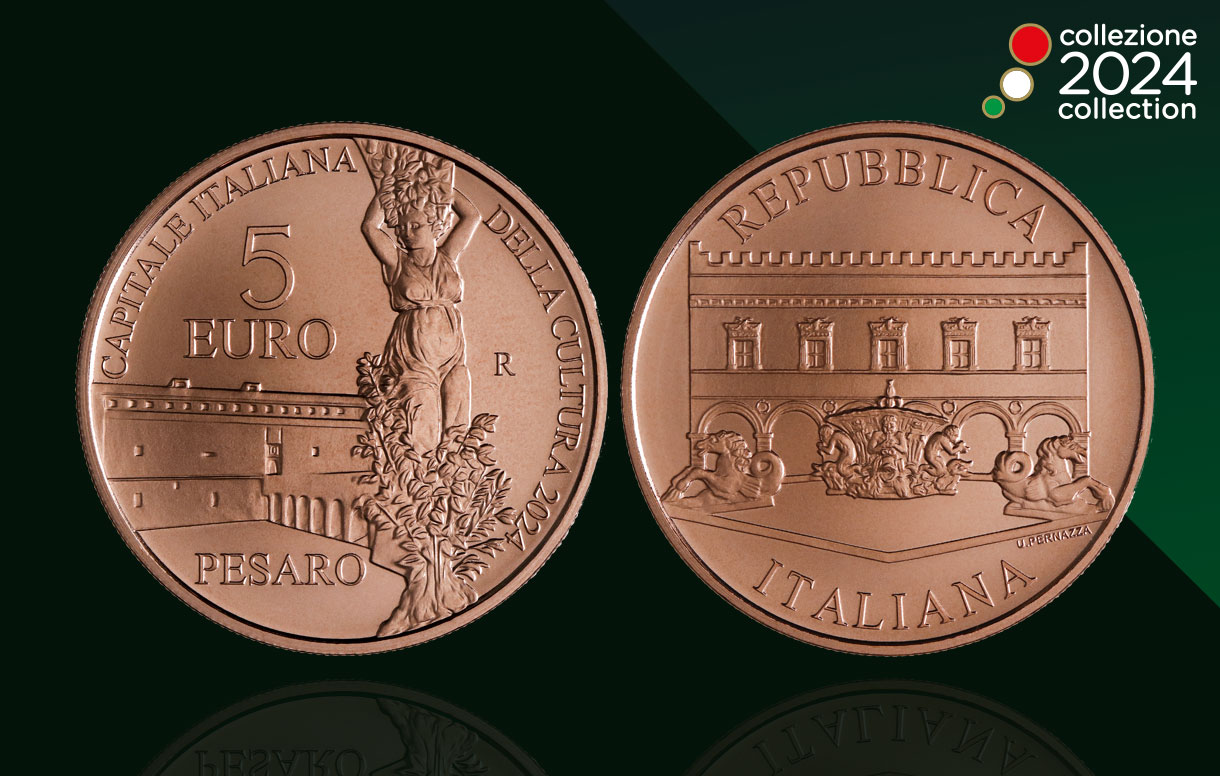 COLLEZIONE NUMISMATICA 2024, PRIMA EMISSIONE DEDICATA A PESARO - CAPITALE DELLA CULTURA 2024