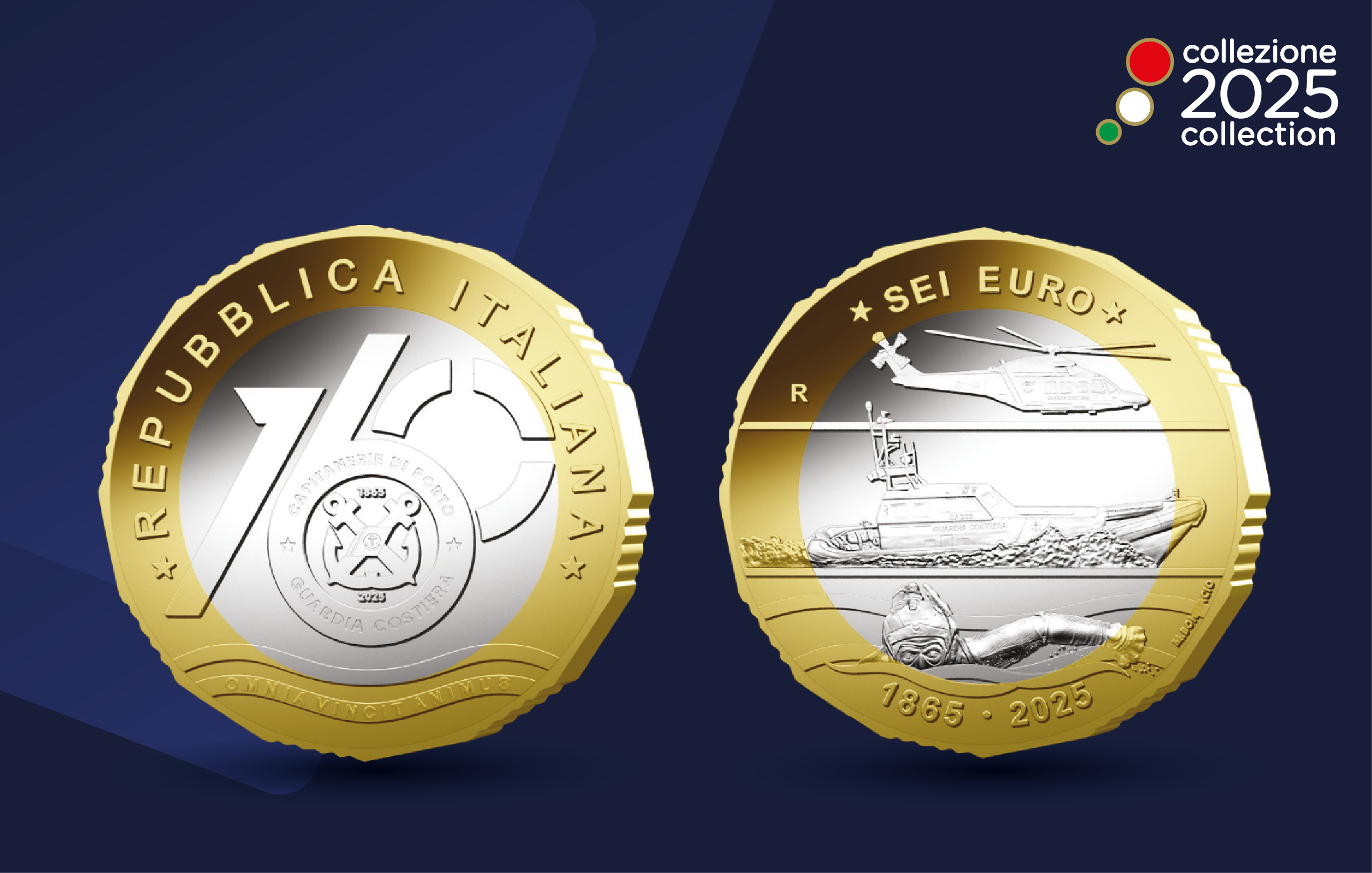 La Collezione Numismatica 2025 celebra il 160° delle Capitanerie di Porto e Guardia Costiera