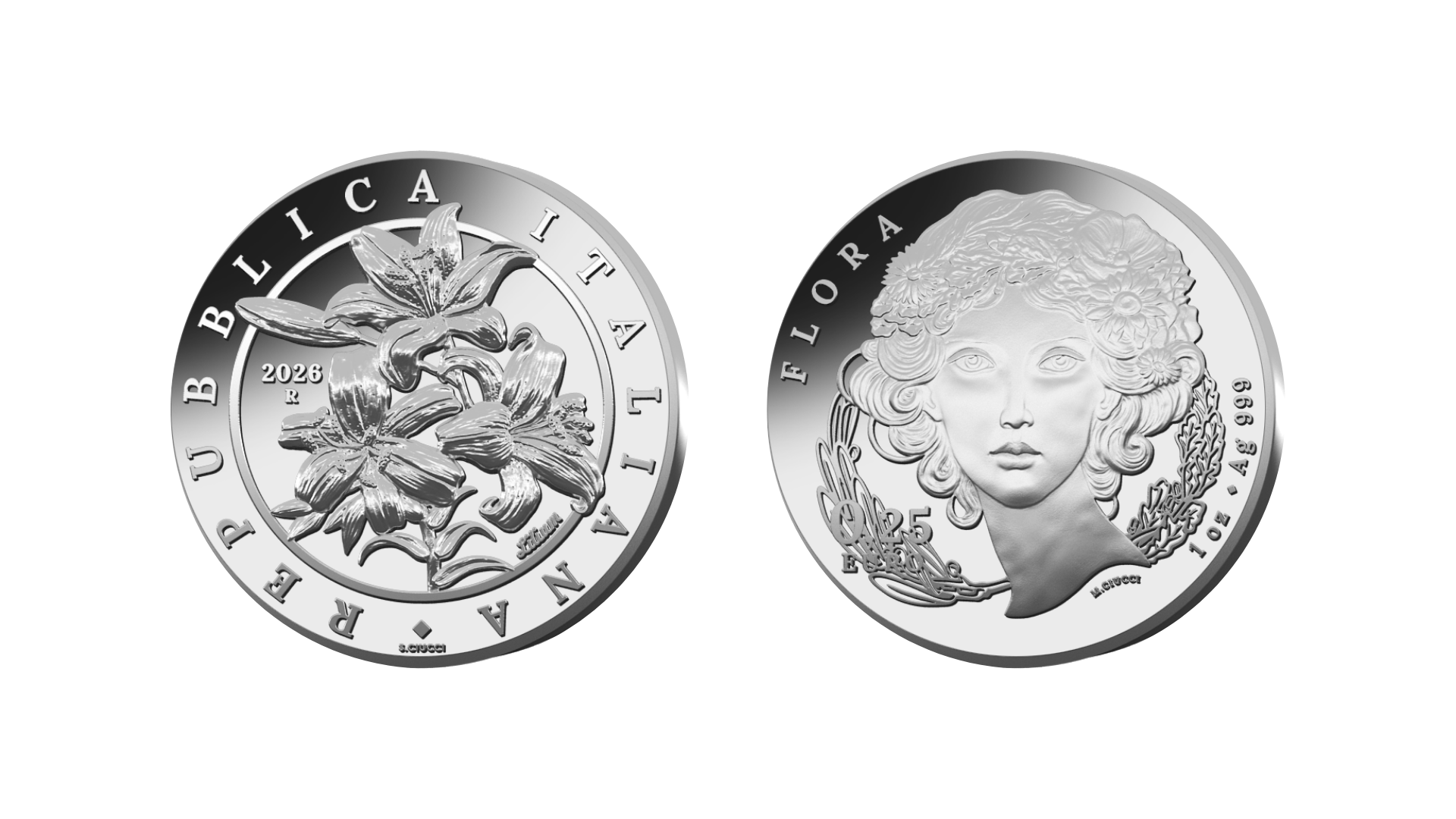 Numismatica: il Giglio in argento della serie 