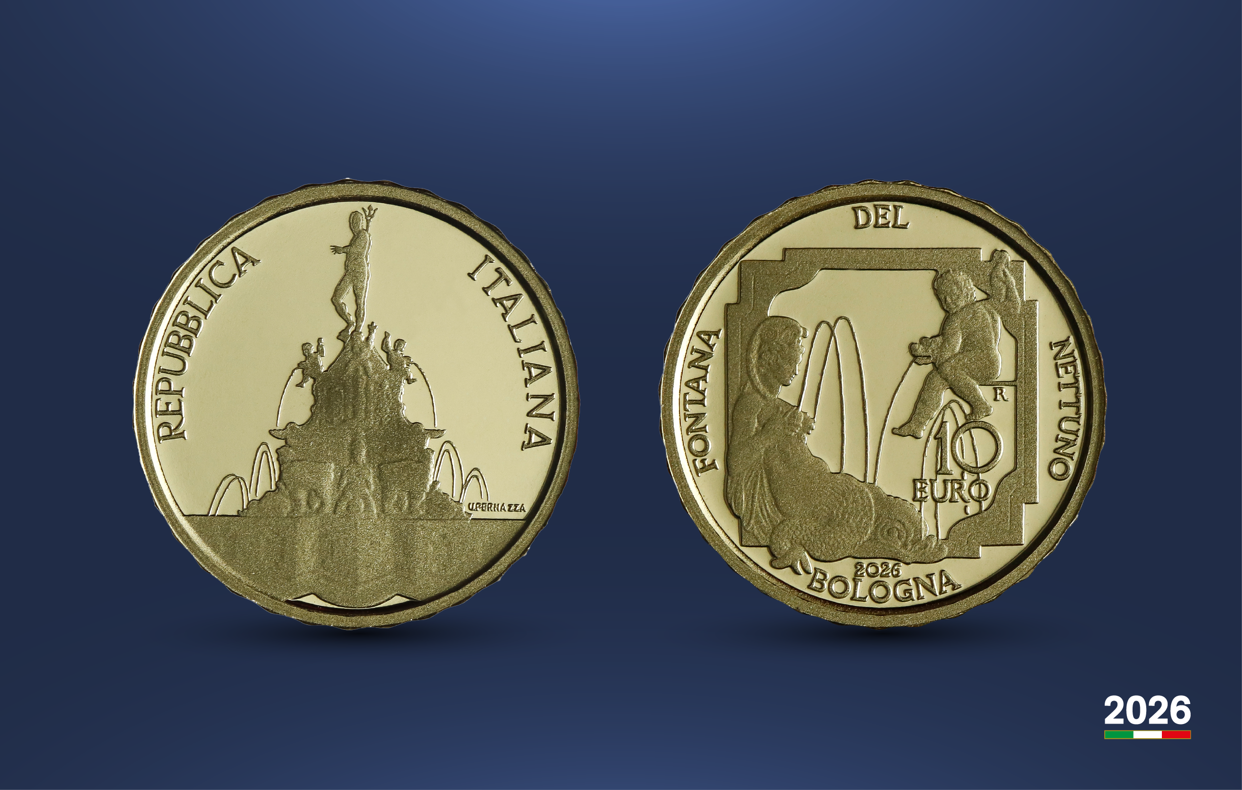 Numismatica, il Nettuno di Bologna per la nuova la micromoneta della Serie 