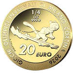 20 euro oro Giochi Olimpici invernali di Milano Cortina 2026 - ¼ oz