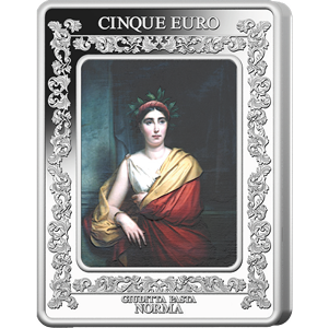 5 euro argento Lirica Italiana - Teatro alla Scala - Norma di Bellini