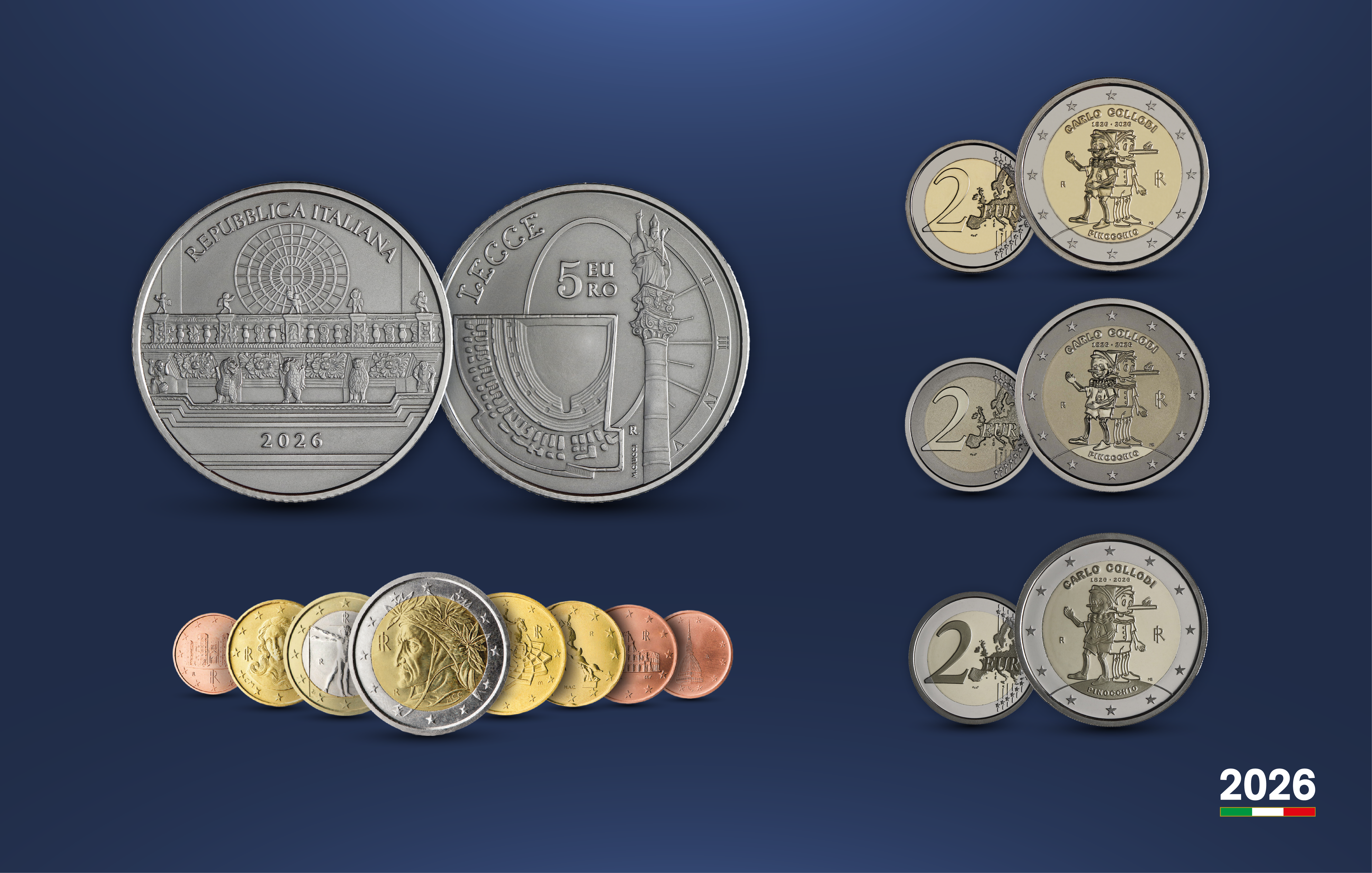 Numismatica, debutta la prima 2 euro Reverse Proof dedicata a Carlo Collodi