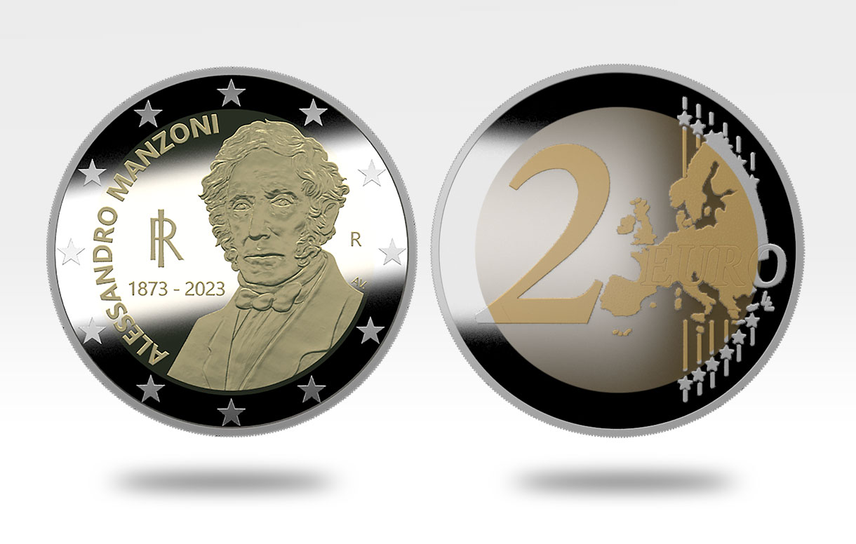 2023 - 2 euro – 150° Anniversario della scomparsa di Alessandro Manzoni