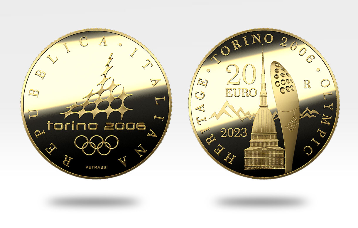 2023 - 20 euro – La storia delle Olimpiadi in Italia - Torino 2006