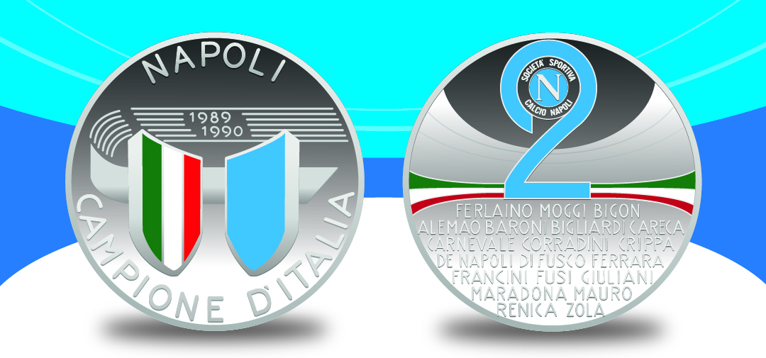 Medaglia celebrativa Napoli Campione d'Italia 1989/90